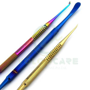 Kit de instrumentos de depilación dental de 3 piezas de calidad superior de varios colores de titanio y hecho con acero inoxidable - Product Image 6