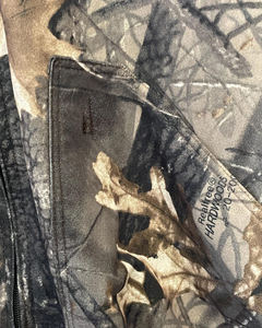 Chaqueta con Capucha de Camuflaje Gris Vintage para Hombre, Patrón Realista de Ramas de Árbol y Hojas de Roble, Cierre Completo, Chaqueta Táctica Resistente para Exteriores - Product Image 5