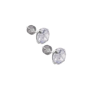 3mm Round Cubic Zirconia Stud <b>Earrings</b> Set of 6 Pairs 925 Sterling Silver <b>Post</b> Hypoallergenic Jewelry - Product Image 2