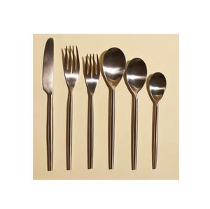 Juego de cubiertos plateados de acero inoxidable con mango, conjunto de vajilla pulido con espejo para Hotel, gran oferta - Product Image 1