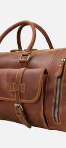 Bolsos de lona de viaje de cuero de lujo personalizados para hombres y mujeres bolso de cremallera Boston de diseñador de negocios al aire libre cuero de lujo personalizado - Product Image 3