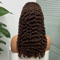 Perruques brutes vierges à cuticule alignée cheveux humains Lace Front sans colle HD Lace Closure perruques Raw Burmese Curly Hair perruque vendeur