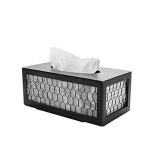 Metal Iron Copper Antique Star Square Tissue Box Cover - Product Image 6