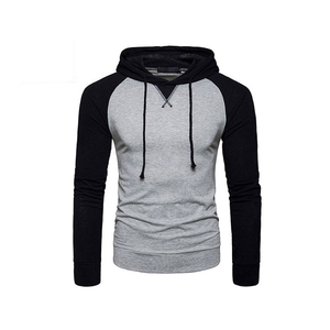 Sweat à capuche Simple noir et blanc pour homme, pull-over chauffant à la mode, pull-over chauffant en polaire pour homme - Product Image 3