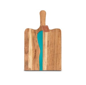 Planche à découper en bois anti-rayures de qualité supérieure avec finition en résine longue durée pour trancher et couper en dés dans la cuisine - Product Image 4