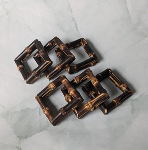 Anneau de serviette en bambou fait main - Design classique écologique Largeur personnalisable Matériel de qualité supérieure pour les tables à manger et les événements - Product Image 3