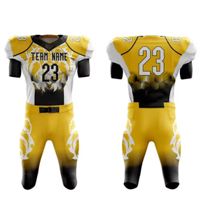 Kit d'uniforme de football sur mesure OEM grande taille à séchage rapide, maillot et pantalon respirants, impression par sublimation, options de transfert thermique complet 100% - Product Image 2