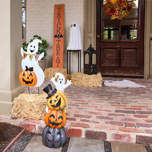 2025 Halloween spécial argent noir métal bougeoir lanterne citrouille découpe décorations pour la maison pour les mariages noël nouvel an - Product Image 4