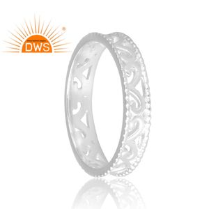 Anillo de banda de plata 925 más vendido, joyería personalizada para mujer, regalo para ella para fiestas, para festivos - Product Image 2