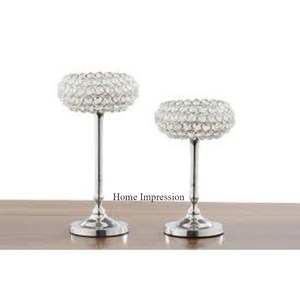 Most Fancy Look Metal Gold Plated Leaves Designer Stand and Base for <b>Crystals</b> Beaded <b>Candle</b> Holders and Jars in Wholesale Price - Product Image 4