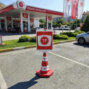 TP Logo <b>Double</b>-Sided Printed Traffic Cone Set Roadway Safety Warning Barrier Product for Roadway Use - Product Image 2