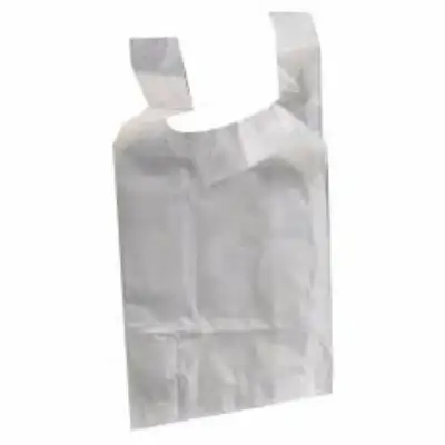 Sacola de compras plástica cortada com alça, sacola de compras de mercadorias LDPE HDPE personalizada com logotipo impresso personalizado de fábrica de fonte barata