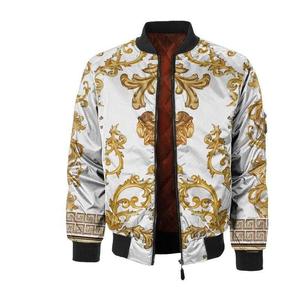 แจ็กเก็ตบอมเบอร์สำหรับผู้ชายเสื้อแจ็กเก็ตนักบินสไตล์วิทยาลัยมีซิปดีไซน์ใหม่ - Product Image 3