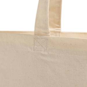 Certified Organic Cotton Canvas Tote <b>Bags</b> <b>Medium</b> Size PP Material Heat Transfer Letter Screen Recycle Advertising <b>Bag</b>-OR100 - Product Image 4