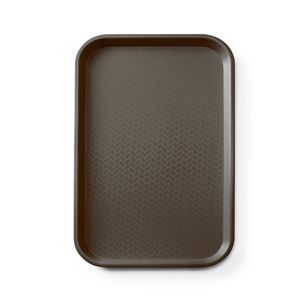 Boîte à lunch jetable, plateau pour restauration rapide, polypropylène GN 1/1 AmerBox marron 530x325x(H)20mm - Product Image 1