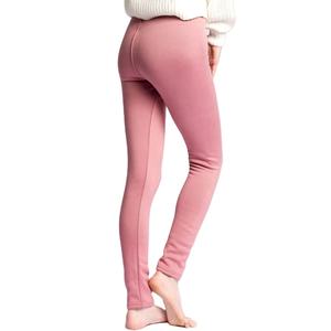 92% Polyester 8% Spandex taille haute Yoga Leggings pour femmes beurre doux Double brossé Yiwu rose couleur unie personnalisable - Product Image 1