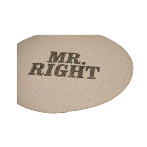 Set of <b>round</b> Natural Shape Printed Cotton Braided Table Mats & Pads PP Decorative <b>Placemats</b> for Home Use - Product Image 3