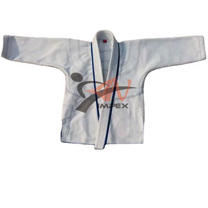 Alta calidad 100% algodón perla tejido tela personalizada Durable Unisex Jiu Jitsu Judo pantalones cortos OEM servicio disponible artes marciales - Product Image 1