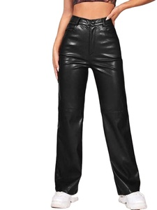 Vente chaude en cuir crayon pantalon haute rue dames pantalon femmes en cuir survêtement pantalon décontracté Pu cuir pantalon pour femmes 2026 - Product Image 3
