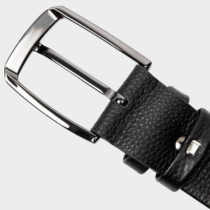Ceinture en cuir de vachette pour homme, boucle en acier, décontractée, durable, légère, imperméable, respirante, pour un usage quotidien - Product Image 6
