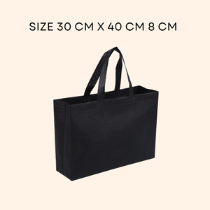 กระเป๋าผ้าสปันบอนด์ที่ออกแบบได้เองกระเป๋าผ้าใยสังเคราะห์ที่ทนทานมีด้ามยาวสำหรับการช็อปปิ้ง - Product Image 2