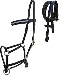 Rênes de trail polyvalentes noires de bride de cheval anglais en cuir 100% de haute qualité pour un usage quotidien - Product Image 3