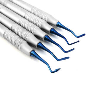 Instruments de remplissage dentaires manuels de haute qualité avec poignées antidérapantes en acier inoxydable et outils composites pour usage dentaire - Product Image 4