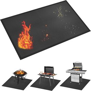 Alfombrilla Grande para Barbacoa, Protector de Parrilla de Doble Cara Resistente al Fuego, Impermeable <span class=keywords><strong>y</strong></span> Antiadherente para Terrazas <span class=keywords><strong>y</strong></span> Patios - Product Image 1
