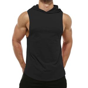 Camiseta sin mangas con capucha para hombre, Camiseta deportiva para culturismo Stringer Muscle Cut Off, sudaderas con capucha para gimnasio sin mangas para hombre - Product Image 6