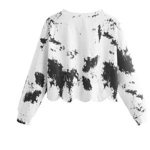 Camisetas cortas informales de manga larga de poliéster y elastano - Product Image 2