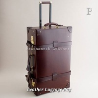 Sacs à bagages en cuir classiques sac personnalisé pour hommes et femmes valises de voyage sacs à bagages en cuir véritable Durable tendance 2025