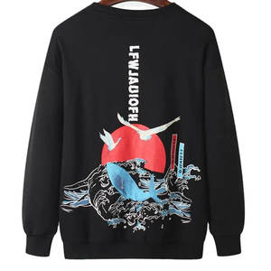 Pull à capuche 100% coton pour hommes Sweat-shirt à capuche de haute qualité en polaire thermique d'hiver 3D brodé de motifs solides imprimés Sweatshirts personnalisés - Product Image 3