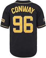 Jersey bisbol Mighty Ducks-Conway & #99 Bank-Jersey terinspirasi film untuk pria