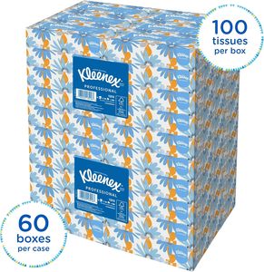 Mouchoirs en papier professionnels Kleenex, 2 plis, 100 feuilles/boîte, 60 boîtes/caisse (13216) - Product Image 6