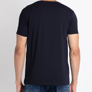 2025 nueva llegada ropa de calidad Premium Fitness correr camiseta hombres cuello en V camiseta Slim Fit poliéster deportes camiseta - Product Image 2