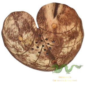 Juego de Tazones y Cucharas para Smoothie y Ensalada, Hechos a Mano con Cáscara de Coco Natural Orgánica, con Tapa, Decoración Navideña para el Hogar, Impresión y Corte a Troquel, para Velas - Product Image 4