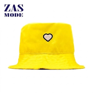 New arrival Summer Fisherman Hat Yellow Fisherman Bucket Hat Promotional Custom Embroidery Logo Bucket Hat Made in Bangladesh - Product Image 1
