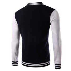 Chaqueta de béisbol con parche de logotipo de ropa de calle personalizada de alta calidad, chaqueta de cuero Varcity Varsity de camionero Letterman Base Ball para hombre - Product Image 3