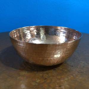 Tazón para servir comida de diseño antiguo, cobre de gran calidad con tazón de comida martillado para mesa de artículos de hotel, tazón de comida decorativo - Product Image 6