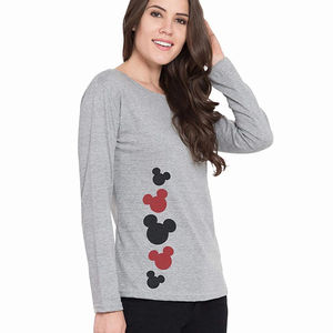 Camiseta de Manga Larga para Mujer, Estilo Urbano, con Logotipo, Cuello Redondo, 100% Algodón, Antiarrugas y de Secado Rápido - Product Image 4