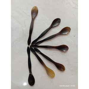 Couverts en corne de buffle naturelle haut de gamme cuillère de service couverts de table pour la fête élégante cuillère de service de riz en corne - Product Image 3