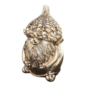 Style unique en laiton métal brillant poli Texture Look Sculpture décorative intérieur de maison moderne Art artisanal - Product Image 1