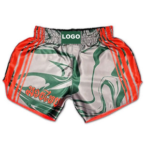 Shorts de kick-boxing unisexes en gros pour l'entraînement de Muay Thai et MMA - Tissu satiné - Collection 2026 - Product Image 1