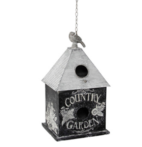 A sleek, modern red <b>egg</b>-shaped metal birdhouse offers a contemporary and minimalist design for unique garden <b>decors</b> at wholesale - Product Image 5