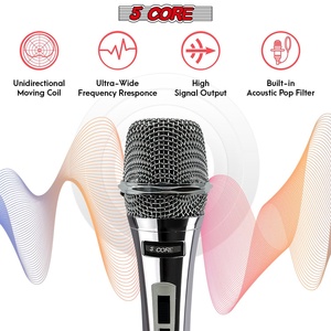 ไมโครโฟนไดนามิก 5Core XLR สำหรับคาราโอเกะ ร้องเพลงในสตูดิโอ ไมค์แบบมือถือ - Product Image 3