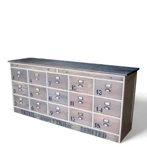 Credenza in legno di quercia durevole Design antico con grande cassetto per casa soggiorno o Hotel mobili stile francese del XX secolo