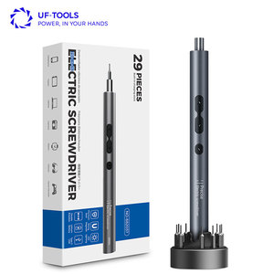 Kit de <span class=keywords><strong>tournevis</strong></span> électrique miniature 29 pièces, <span class=keywords><strong>tournevis</strong></span> rechargeable à <span class=keywords><strong>batterie</strong></span> lithium <span class=keywords><strong>avec</strong></span> station de charge, protection intelligente du moteur - Product Image 1