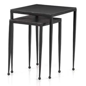 Table d'appoint moderne en métal noir avec plateau rond élégant et base trépied robuste pour une décoration intérieure contemporaine haut de gamme - Product Image 4