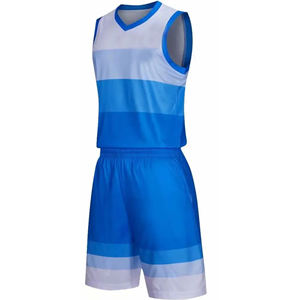 เครื่องแบบบาสเก็ตบอลสำหรับผู้ชายเสื้อผ้า100% แห้งเร็ววัสดุโพลีเอสเตอร์ระบายอากาศได้ดีปรับแต่งได้ - Product Image 1