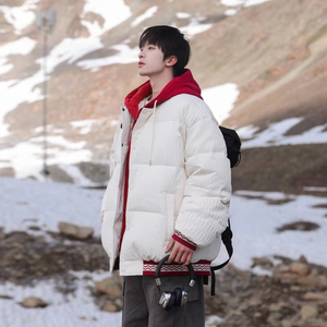 Recién llegado, abrigo de invierno para hombre, chaqueta de plumón, abrigos gruesos y cortos de burbujas, chaquetas de manga larga de PU - Product Image 3